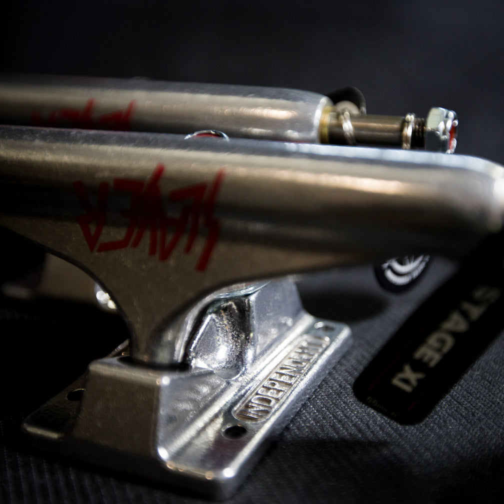 Independent x SLAYER Stage 11 Polished Silver 144 Skateboard