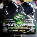 Shark Wheel California Roll 60mm 78a Skateboard Wheels (Set of 4)