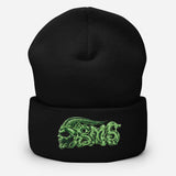 Black Magick Skate Co Embroidered Green Demon Beanie