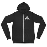 Black Magick Skate Co Black Ultra-Lightweight Hoodies with Moth and Orange Skull