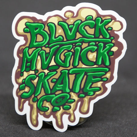 Black Magick Skate Co Graffiti Text Sticker!