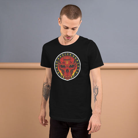 Black Magick Skate Co Red/Orange/Black Skull T-Shirt