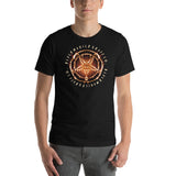 Black Magick Skate Co Orange/Black Pentagram T-Shirt