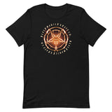 Black Magick Skate Co Orange/Black Pentagram T-Shirt